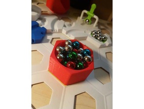 einfache Marmor-collector gravitrax compadible mechanisch ist - Spielzeug kugelbahn Kugelbahn 3d print model - Mito3D