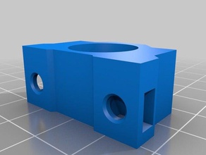 linear bearing block symmetric nut slots openscad 3d printer parts holder rjmp-01-08 3d print model - Mito3D