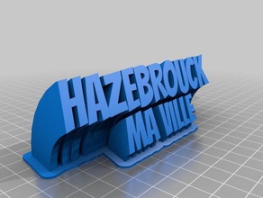 hazebrouck bureau de personnalisé 3d print model - Mito3D