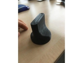 valve handle bathroom cap 3d print model - Mito3D