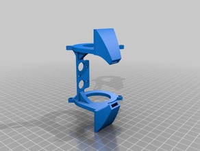 chimera fan mount 50mm radial 3d printer accessories e3d duct 3d print model - Mito3D