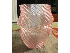 twisted melted vase art spiral 3d print model - Mito3D