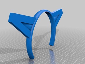 Hund Ohren-Haar-Band Kunst 3d print model - Mito3D