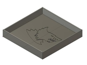 dice tray space wolves toy game accessories 40k warhammer box wolf wh40k 3d print model - Mito3D