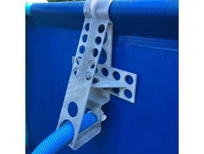 swimming pool pipe holder outdoor garden 3d print model - Mito3D