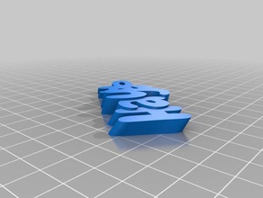 hayley anillo de claves organización personalizado 3d print model - Mito3D