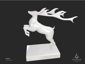 p2051 veado estátua esculturas Impressão 3d A impressão greendrop3d 3d print model - Mito3D