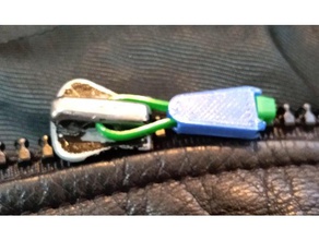 zip-cravate tirette de fermeture éclair le remplacement pièces zipperpull à glissière onglet 3d print model - Mito3D
