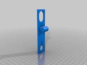 kapı kilidi özelleştirilebilir ev anahtar koruma 3d print model - Mito3D