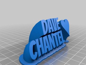 dave office customized 3d print model - Mito3D