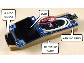 prototipo di arduino tach montaggio a slitta l'elettronica nano tachimetro 3d print model - Mito3D