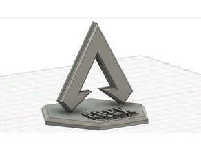apex leggende 3d logo stand i segni loghi 3d print model - Mito3D