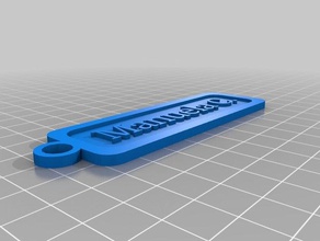 manuela Schlüsselanhänger angepasst 3d print model - Mito3D