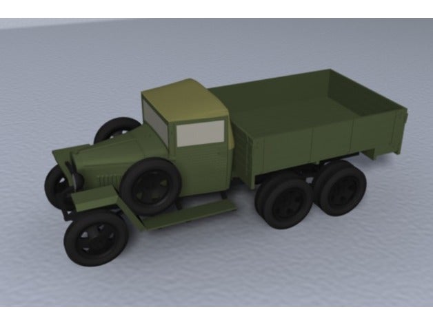 gaz-aaa tempo di guerra camion 187 h0 i veicoli automotive scala 3D print model - Mito3D