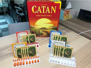 catan piece cards holder toy game accessories 3d print model - Mito3D