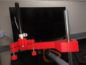 ayarlanabilir lazer pointer çubuk tutucu 3d baskı fizik rod clamp 3d print model - Mito3D