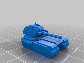 uef t1 meduim tank 3d printing supreme commander 3d print model - Mito3D