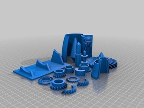 ge jet turbine custom plated prusa i3 mk3 engineering engine 3d print model - Mito3D