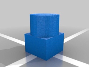 square circle adapter other 3d print model - Mito3D
