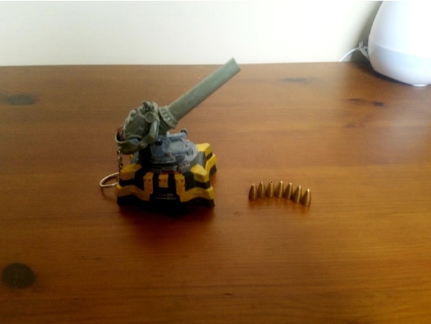 factorio artillery cannon video games neat turret 3D print model - Mito3D