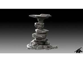 rock plateau tower - join our patreon buildings & structures 3d print model - Mito3D