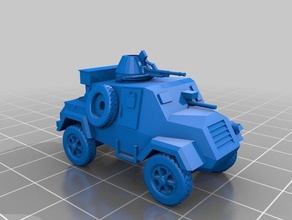 canadien de la loutre lrc 1100 échelle des véhicules 15mm voiture blindée les flammes guerre fow wargame wargaming 3d print model - Mito3D