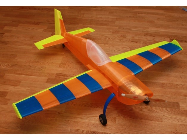 300 3d yazdırılabilir ekstra rc araç uçak pilot radyo kontrol akrobatik tam olarak model rc-uçak 3D print model - Mito3D