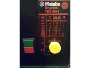 drehknopf rotary knob metabo magnum tbe 5014 machine tools 3d print model - Mito3D