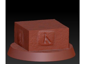 dwarf oath stone 32mm base games dwarfs miniature warhammer fantasy 3d print model - Mito3D