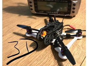 2-3 polegadas impresso drone cine ação hobby cinekwad cinewhoop quadcopter quadro runcam split 3d print model - Mito3D