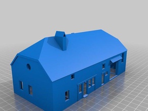 ferme oisilly 21 de los edificios estructuras la arquitectura escala ho 3d print model - Mito3D