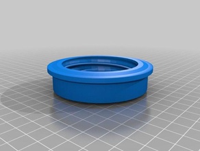 61mm threaded cap containers 3d print model - Mito3D