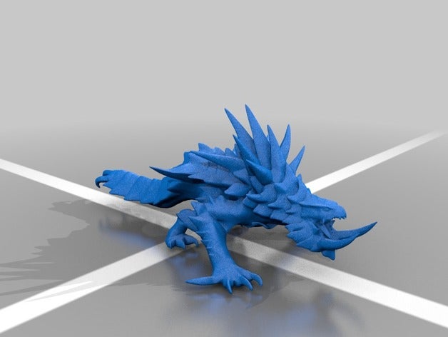 akantor -caçador de monstros jogos 28mm besta d20 dnd dragão dungeon wyvern 3D print model - Mito3D