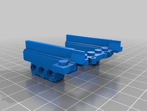 lego technic trilhos de trem construção brinquedos 3d print model - Mito3D