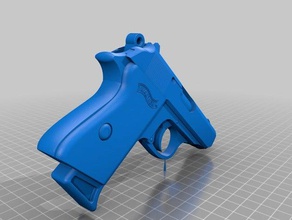 ppk prop oggetti di scena 32 cal la pistola oldgaf walther 3d print model - Mito3D