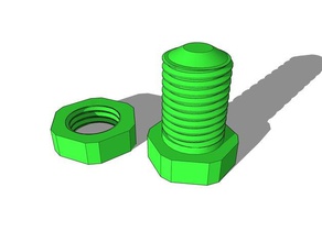 screw nut thread m24 hobby 3d print model - Mito3D
