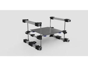 core a8 modular bed mount 3d printer parts 3d print model - Mito3D