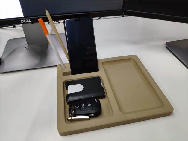 multifonction de bureau dock standingflat téléphones positions nsfw stand pour téléphone 3D print model - Mito3D