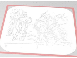 heimdall valquírias deus nórdico 2d a arte deuses mitologia 3d print model - Mito3D