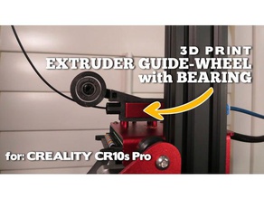 cr10s-pro extrudeuse roue de guide 3d l'imprimante pièces cr10 la poulie cr10s pro le bloc capteur creality crs10 filament twhomeshow 3d print model - Mito3D
