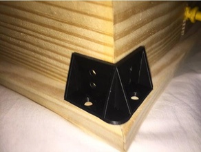 wood frame corner bracket parts engineering woodwork woodworking 3d print model - Mito3D