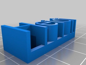 mi 3d personalizados placa con el nombre de heidi esculturas 3d print model - Mito3D
