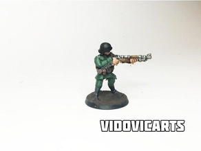 2 Dünya Savaşı Alman piyade mm hedefliyor insanlar sanat vidoviç vidovicarts 3d print model - Mito3D
