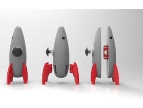 modular de juguete 3d la impresión los sistemas modulares La en coche el cohete submarino 3d print model - Mito3D
