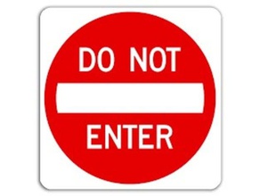 do not enter 2d art sign 3d print model - Mito3D