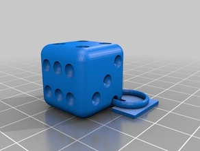 dados los pendientes fasion 3d print model - Mito3D