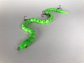 fishing lure snake lure1color sport outdoors 3d print model - Mito3D