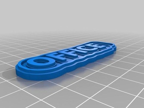 office pass signs logos customized 3d print model - Mito3D
