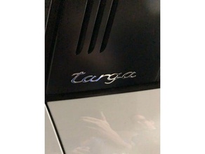 porsche 911 targa emblem cover automotive 3d print model - Mito3D