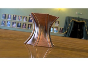 hexagonal torcida do vaso, modelo 1 recipientes o vaso de flor espiral 3d print model - Mito3D